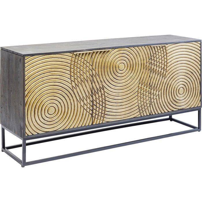 Circulo Gold Acacia Wood Sideboard