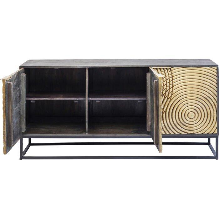 Circulo Gold Acacia Wood Sideboard