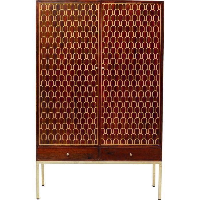 Muskat Brown Mango Wood Wardrobe