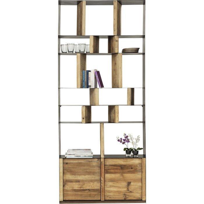 Storm Pine Wood 2 Doors Shelf