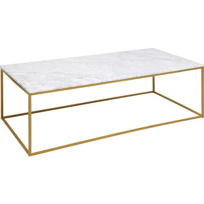 Key West White/Gold Marble Coffee Table