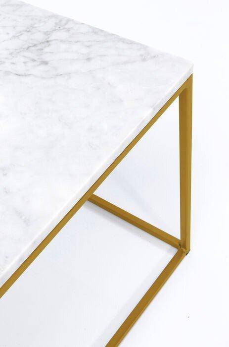 Key West White/Gold Marble Coffee Table