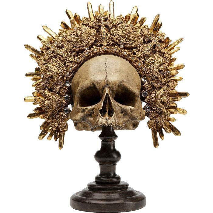 King Skull Goldie Deco Object - WOO .Design