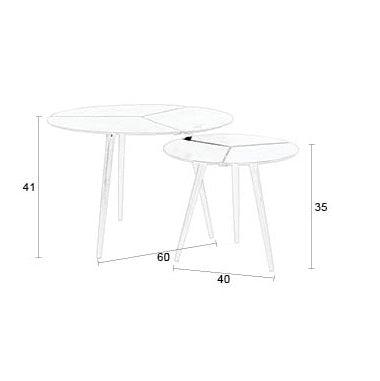 Kourdebour Black Side Table (2/Set) - WOO .Design
