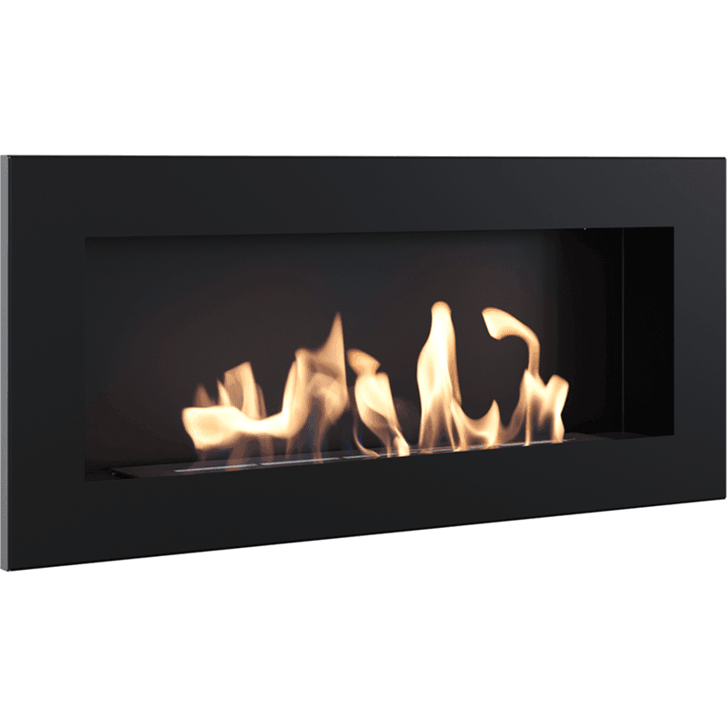 Delta 2 Slim Black Bio Fireplace