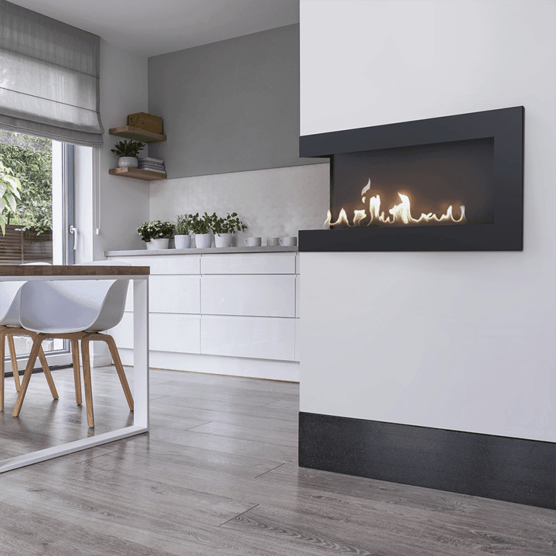 Delta 900 Corner Left Bio Fireplace