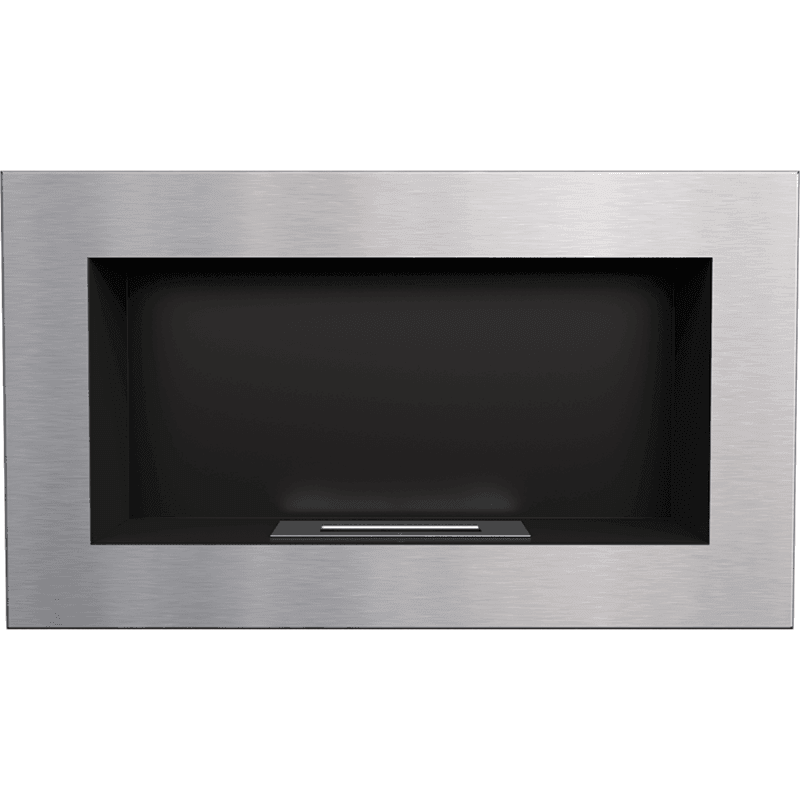 Golf Brushed Chrome Bio Fireplace