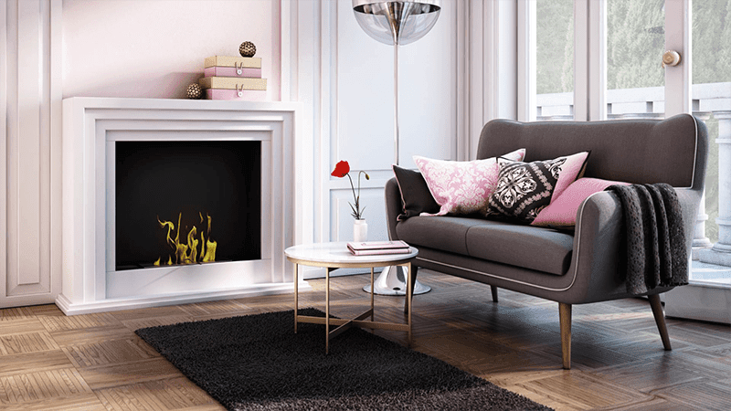 Quaerere White Bio Fireplace