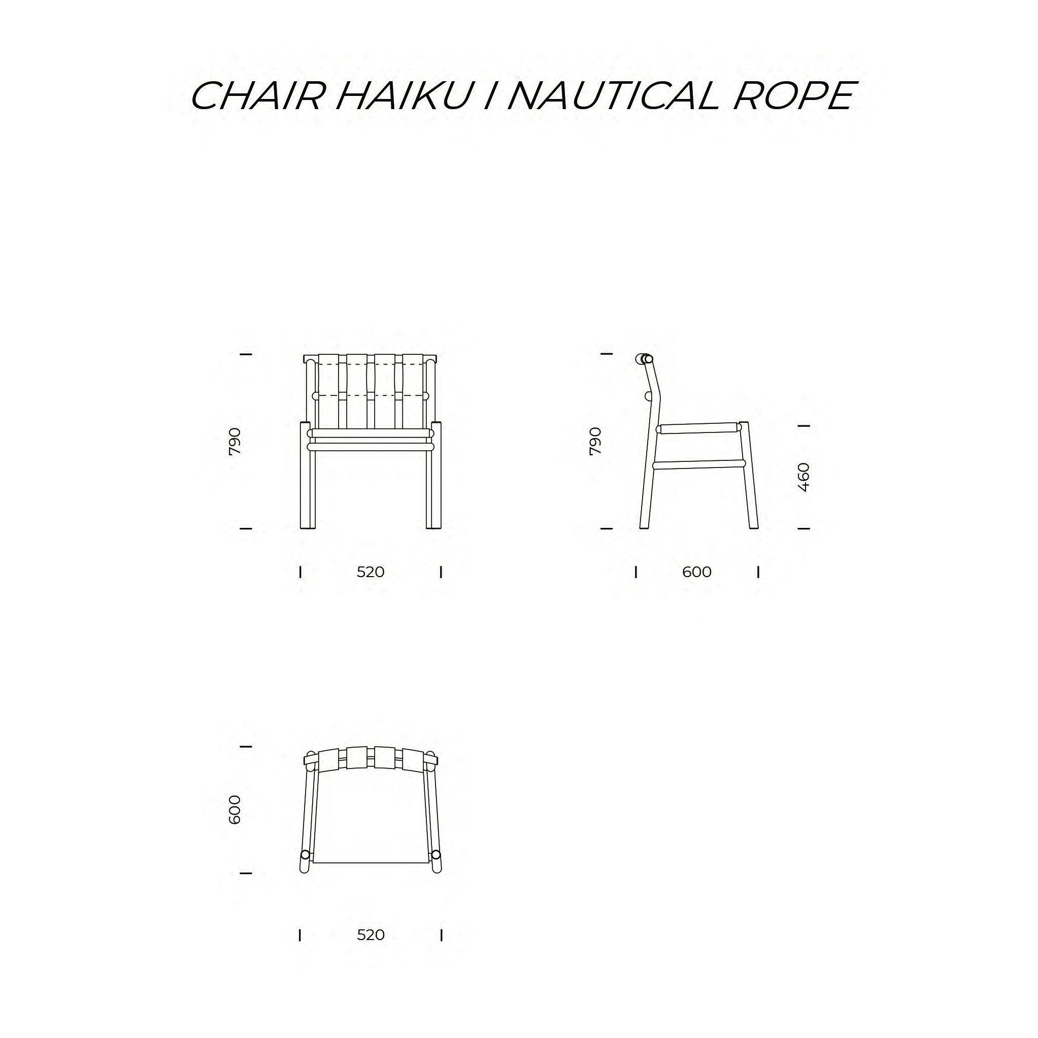 Haiku I Nautical Rope Chair