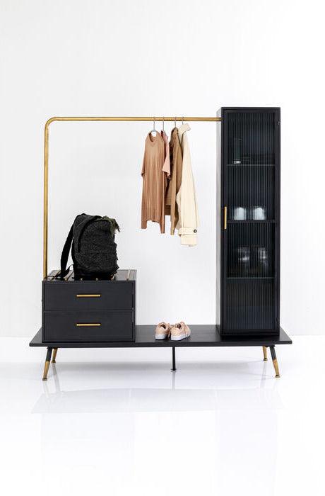 La Gomera Black Wardrobe Cabinet - WOO .Design