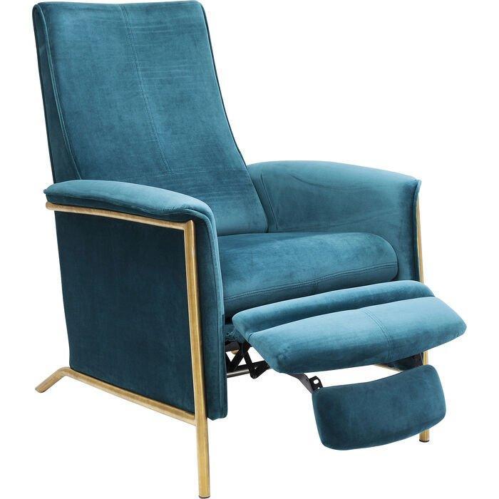 Lazy Bluegreen Velvet Relax Chair - WOO .Design