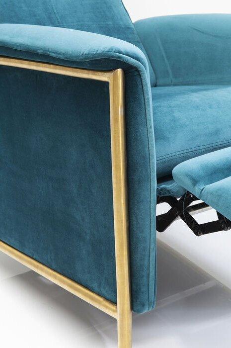 Lazy Bluegreen Velvet Relax Chair - WOO .Design