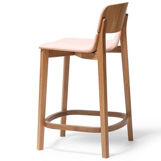 Leaf Upholstered Barstool with Backrest - WOO .Design
