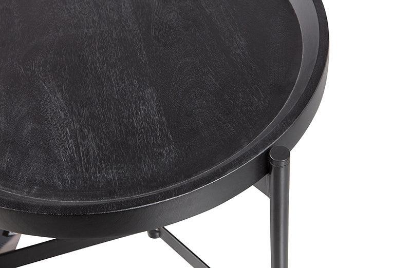Lizzy Black Mango Wood Side Table (2/Set) - WOO .Design