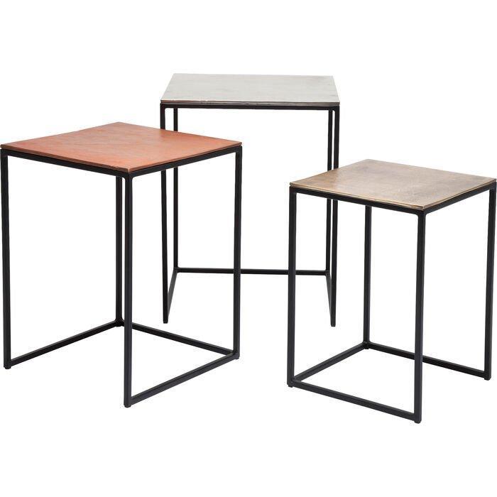 Loft Square Vintage Side Table (3-Set) - WOO .Design