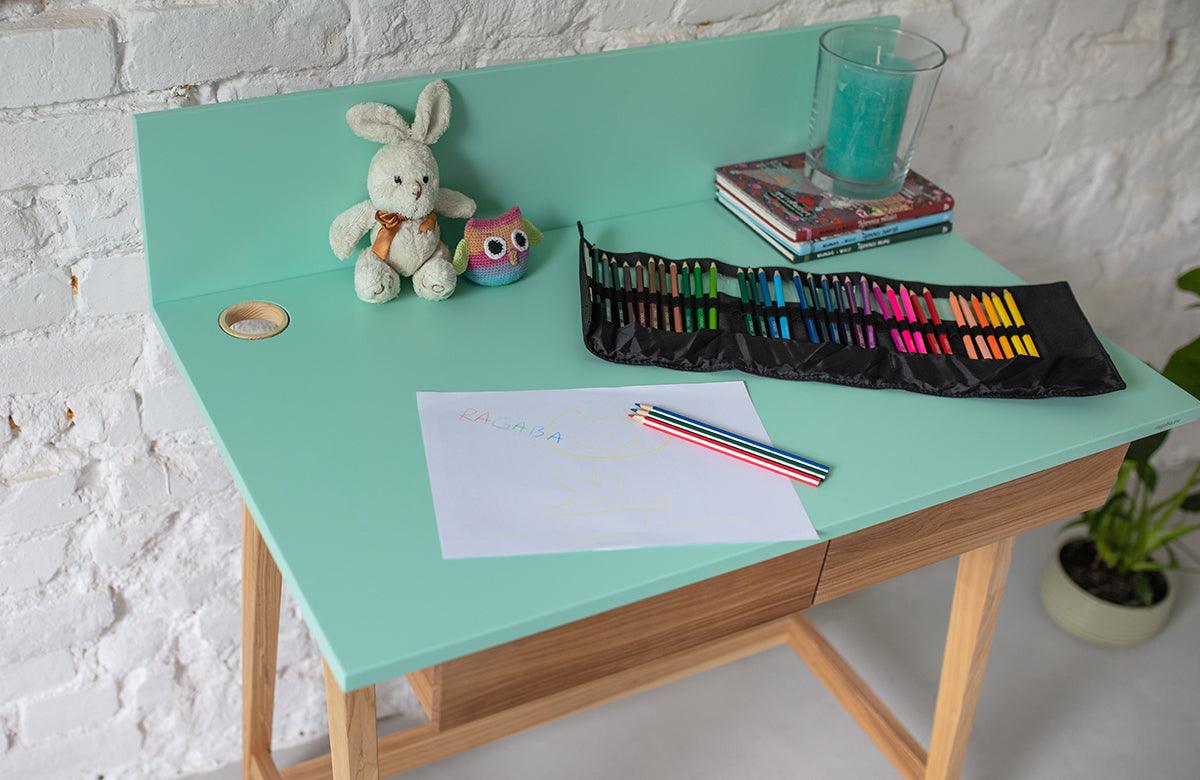 Luka Writing Desk with Drawer - WOO .Design