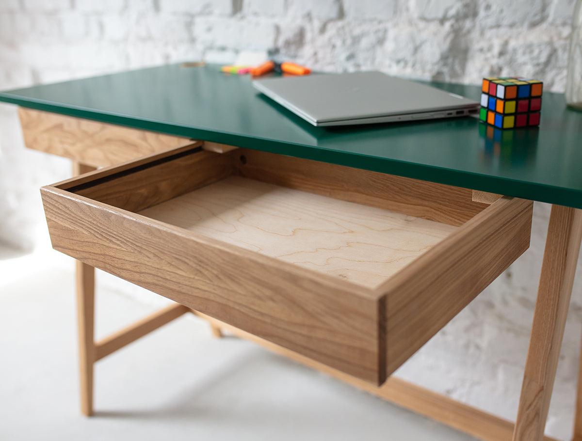 Luka Writing Desk with Drawer - WOO .Design