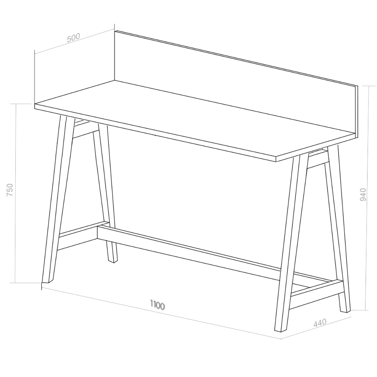 Luka Writing Desk - WOO .Design