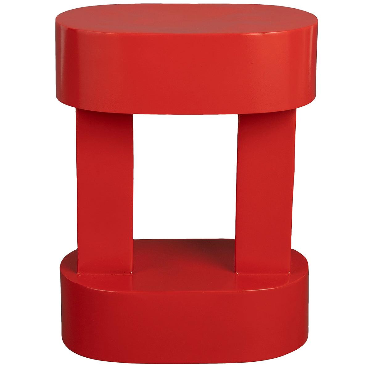 Red deals side table