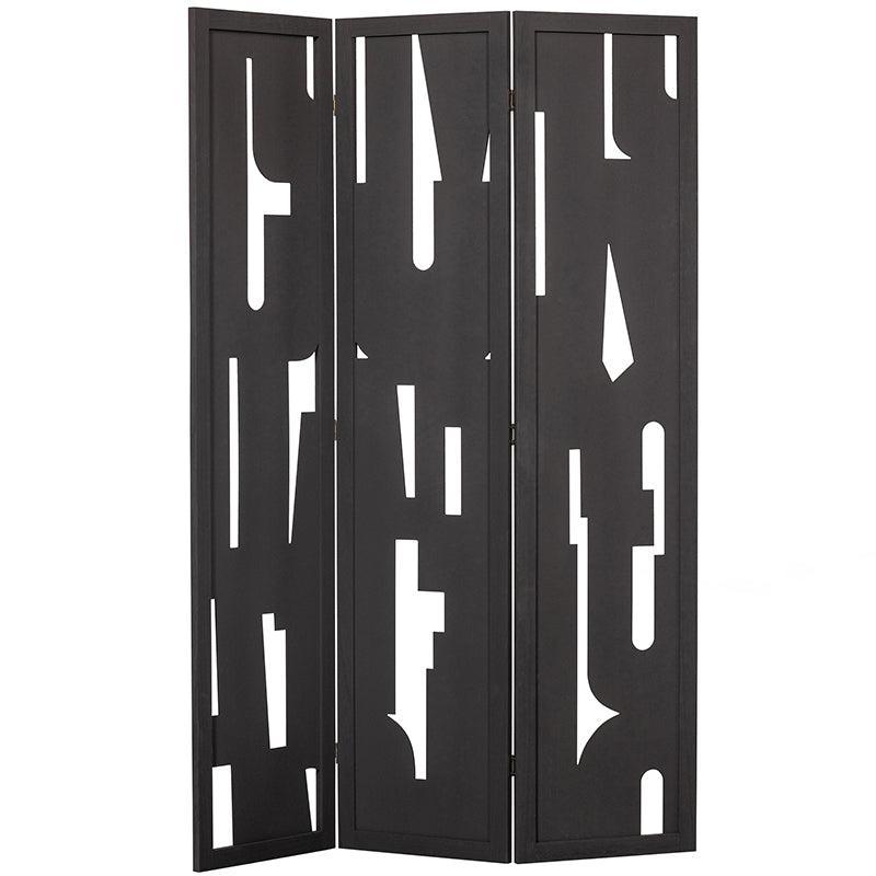 Merel Black Wood Room Divider - WOO .Design