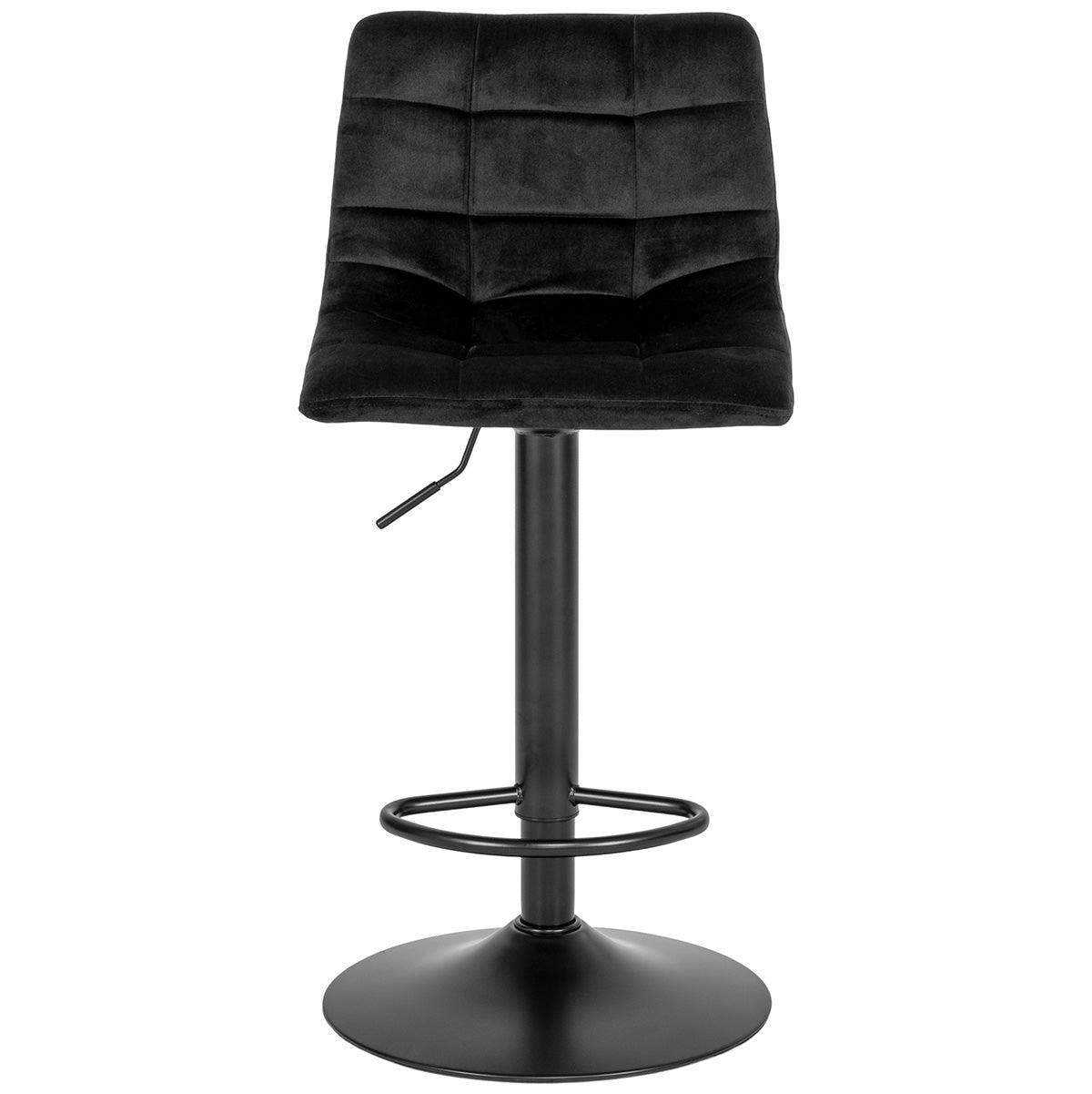 Middelfart Black Velvet Bar Chair (2/Set) - WOO .Design