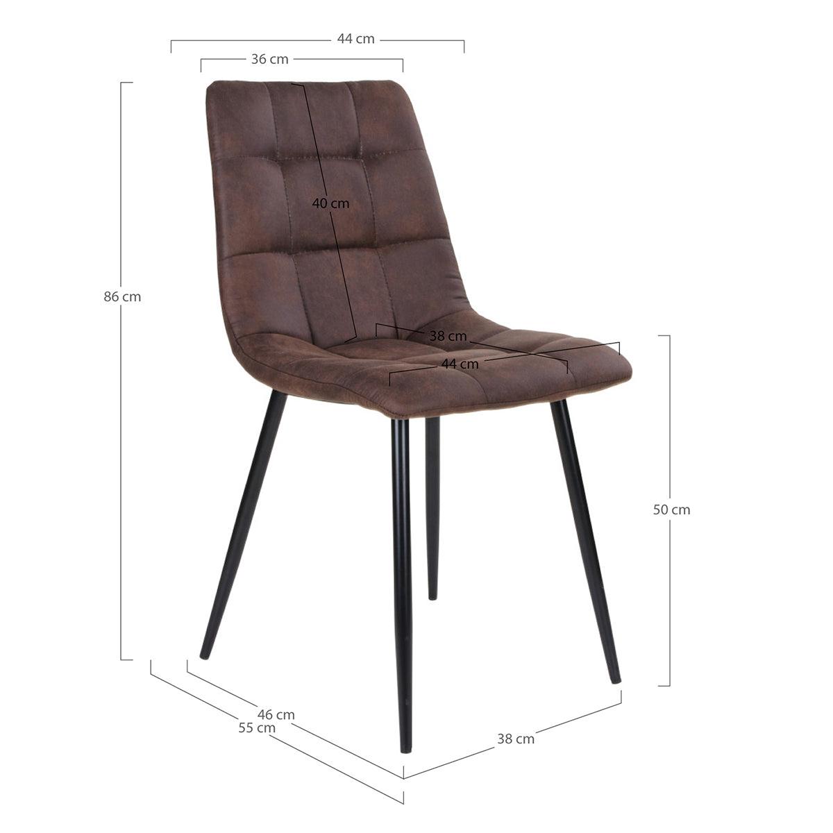 Middelfart Microfiber Dining Chair (2/Set) - WOO .Design