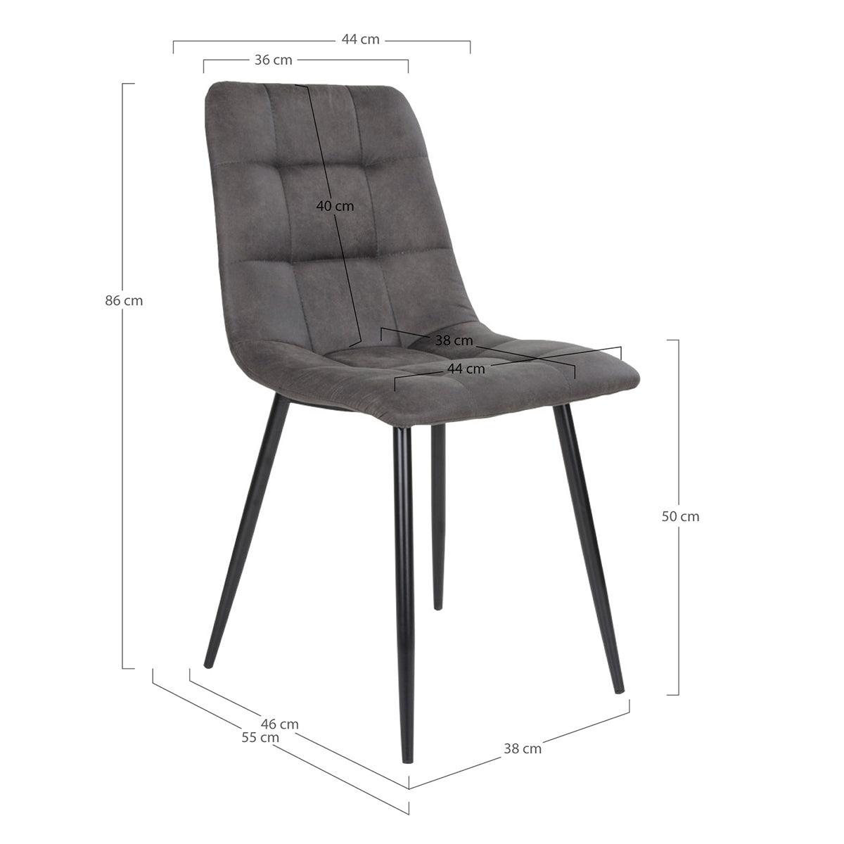 Middelfart Microfiber Dining Chair (2/Set) - WOO .Design