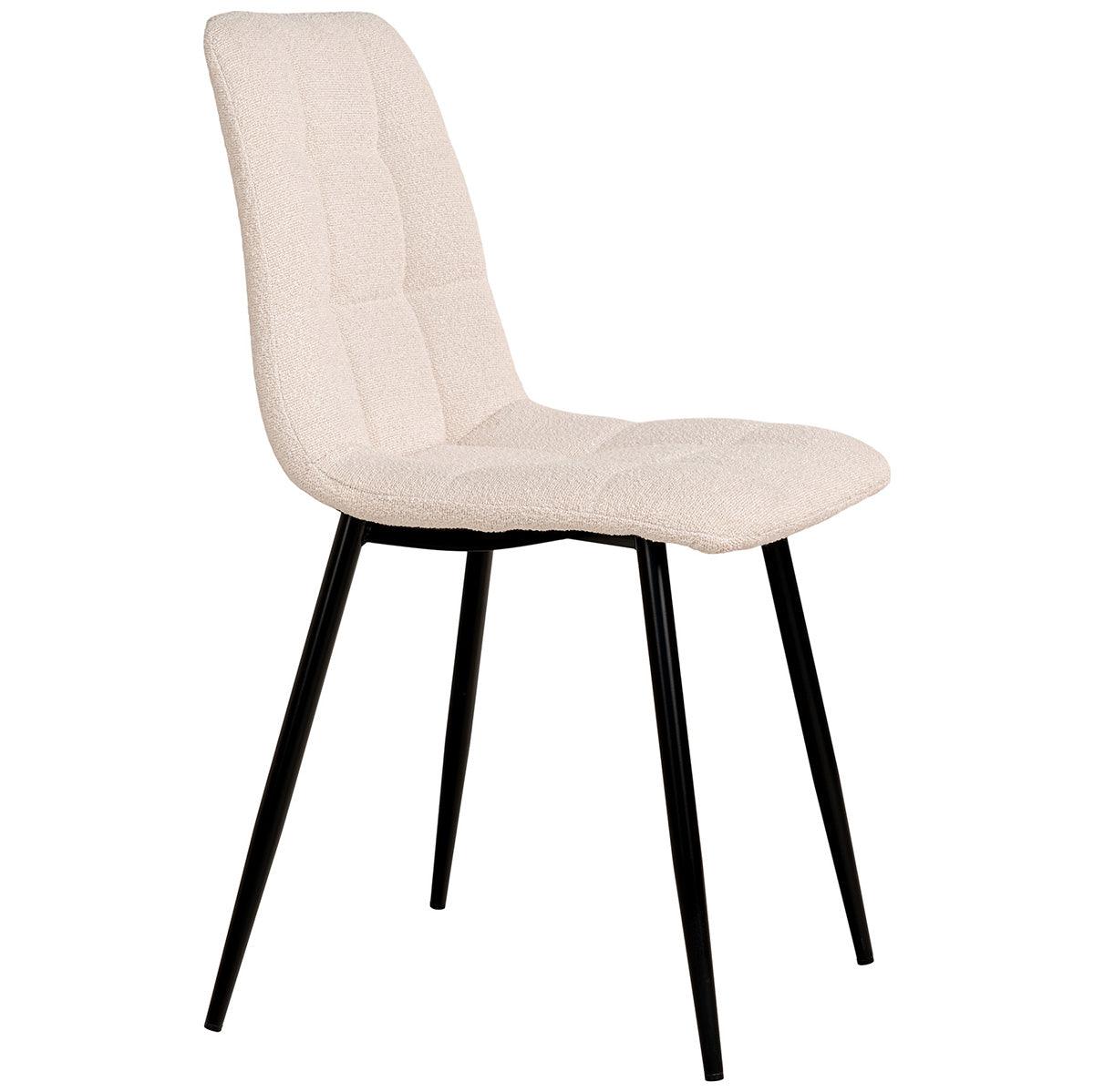 Middelfart White Boucle Dining Chair (2/Set) - WOO .Design