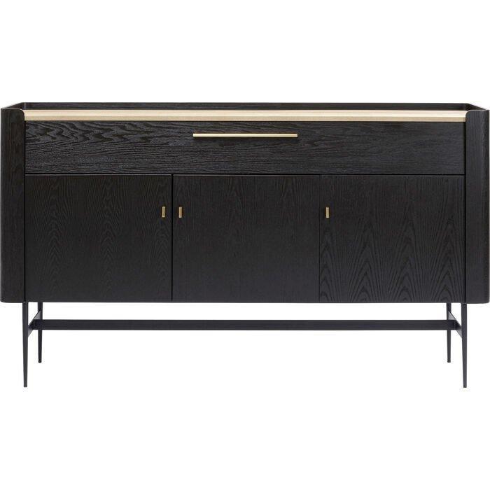 Milano Black-Brown Wooden Bar Cabinet - WOO .Design