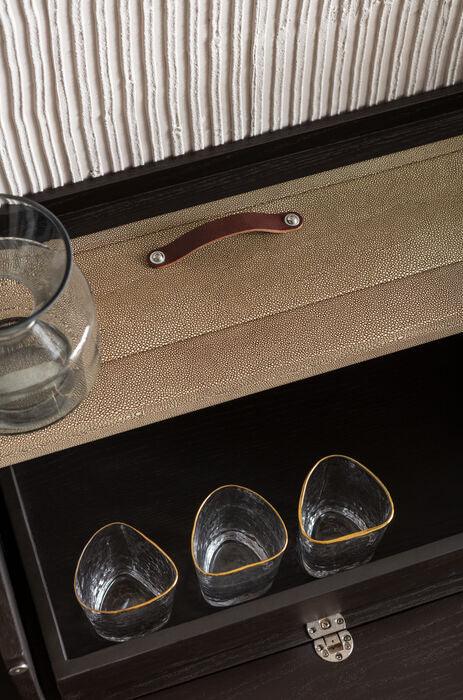 Milano Black/Brown Bar Cabinet - WOO .Design