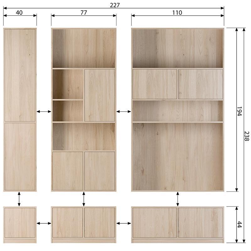 Modulair Base Cabinet 77 cm - WOO .Design