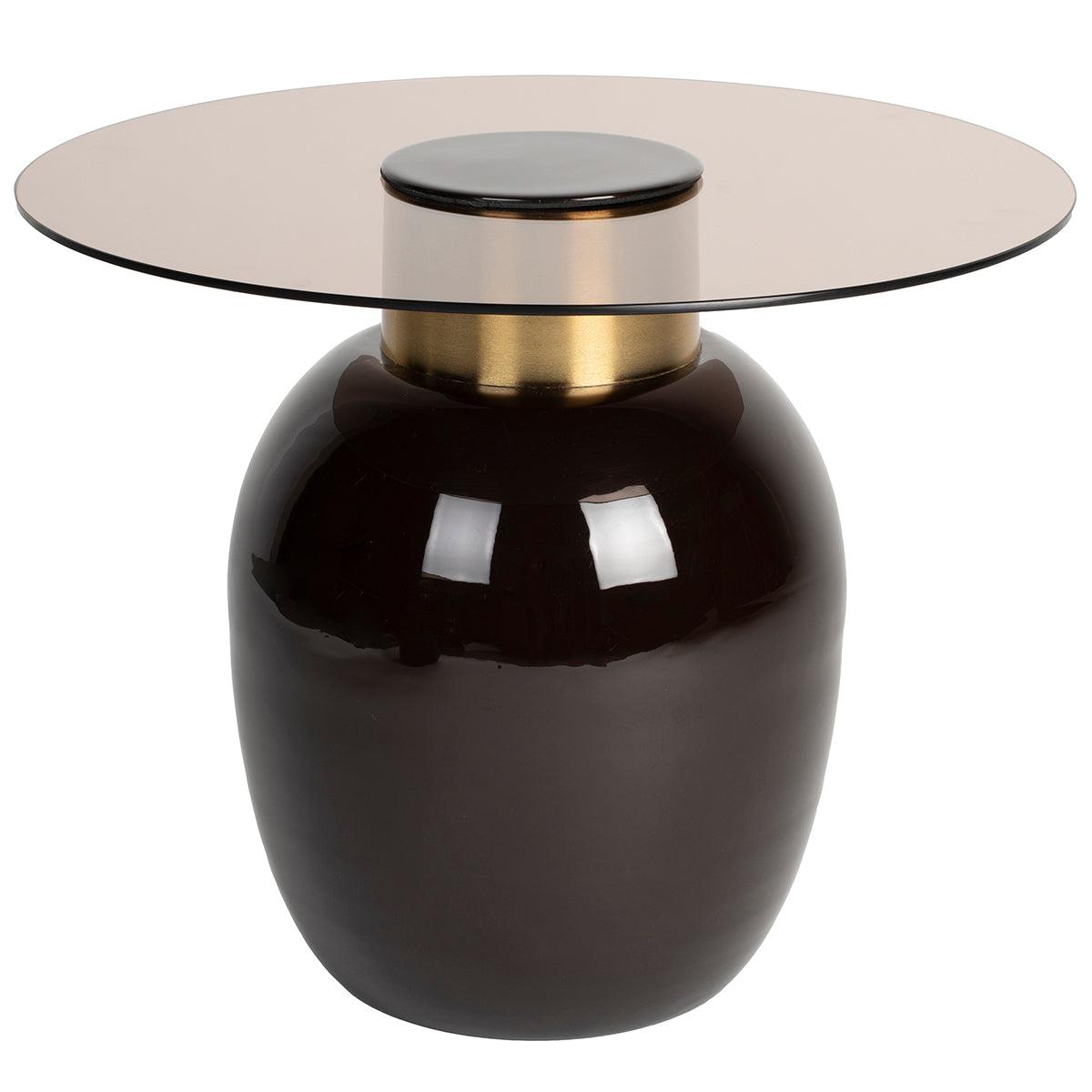 Mohra Brown Glass Side Table - WOO .Design