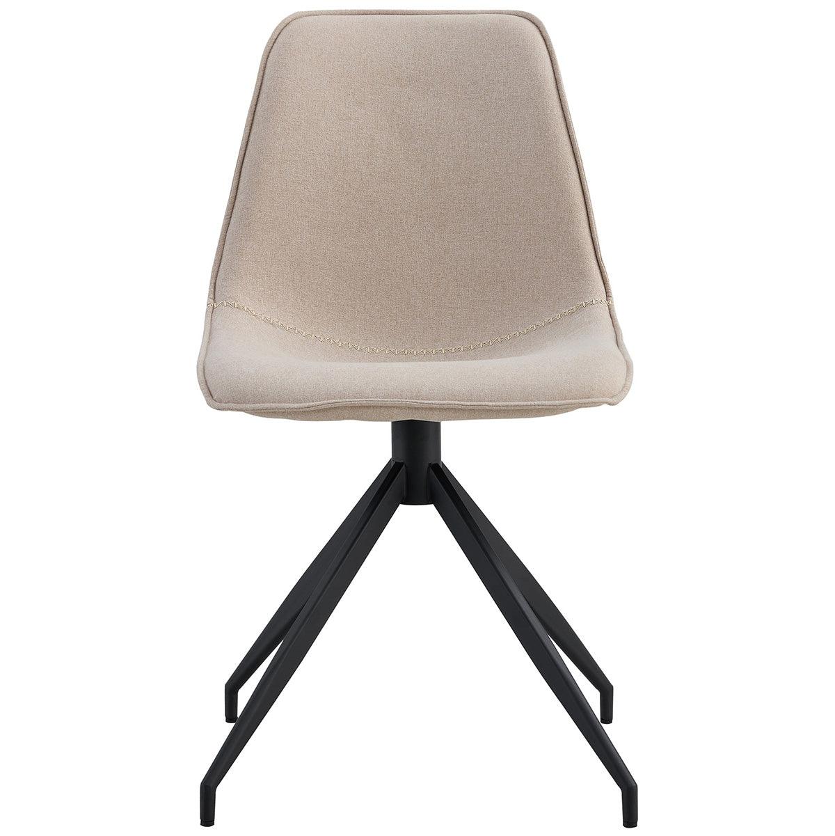 Monaco Sand Swivel Dining Chair (2/Set) - WOO .Design
