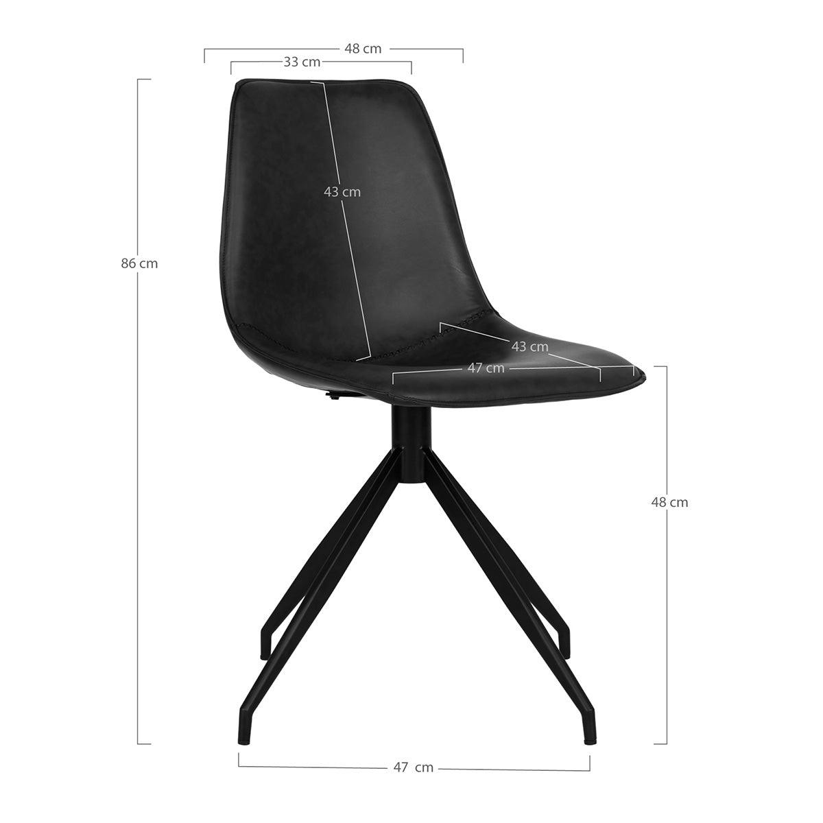 Monaco Swivel Dining Chair (2/Set) - WOO .Design