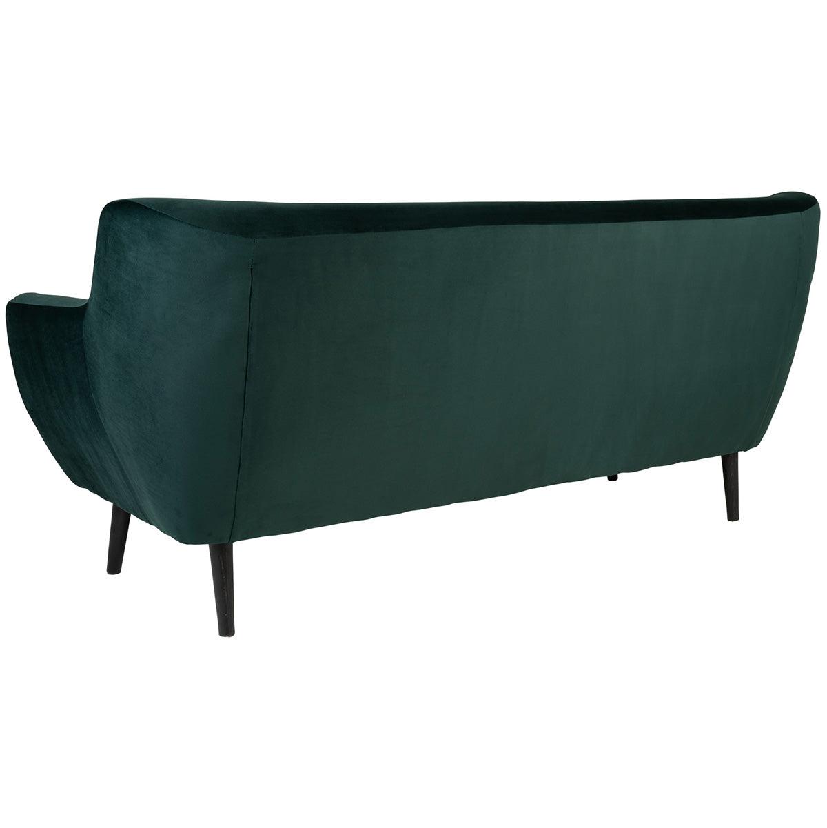 Monte Dark Green Velvet 3 Seater Sofa - WOO .Design