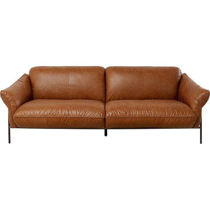 Napa Brown Leather Sofa - WOO .Design