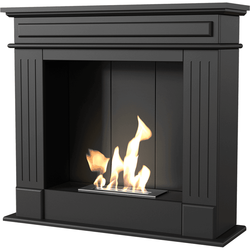 November P Black Bio Fireplace - WOO .Design