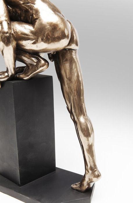Nude Man Stand Bronze Deco Figurine - WOO .Design