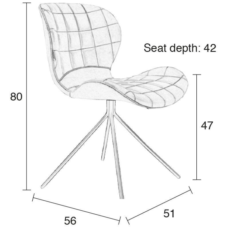 OMG Velvet Chair-grey - WOO .Design