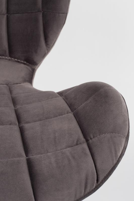 OMG Velvet Chair-grey - WOO .Design