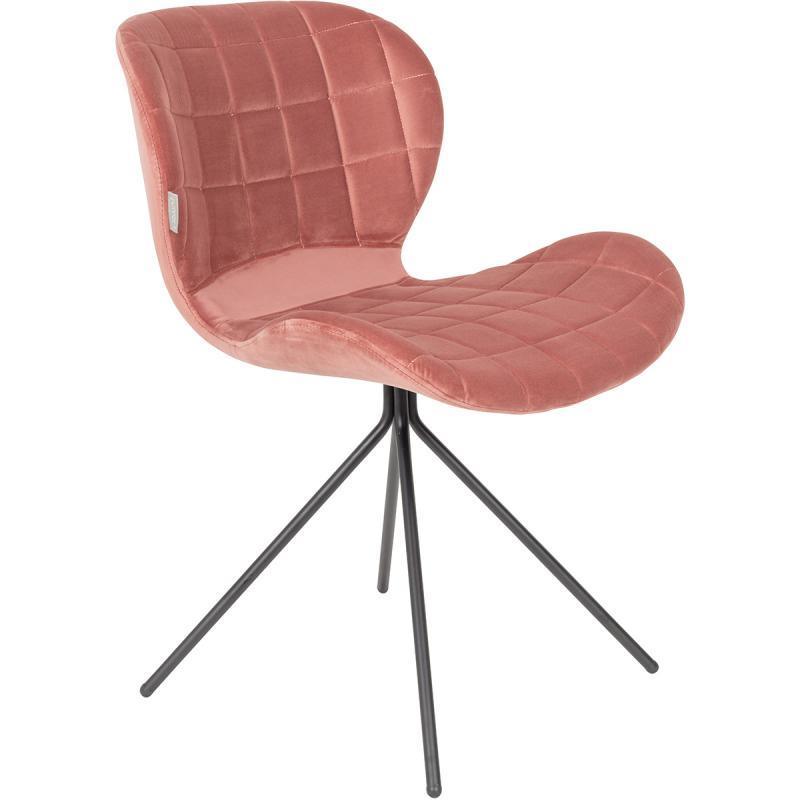 OMG Velvet Chair-old pink - WOO .Design
