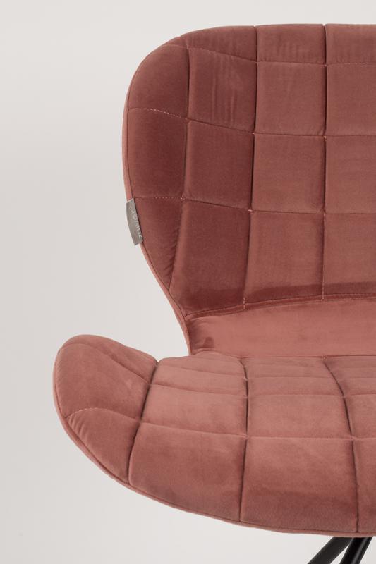 OMG Velvet Chair-old pink - WOO .Design