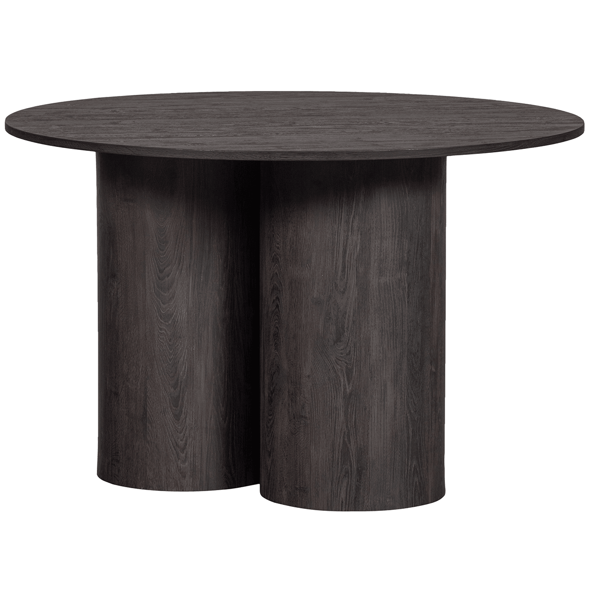 Oona Dark Brown Round Dining Table - WOO .Design
