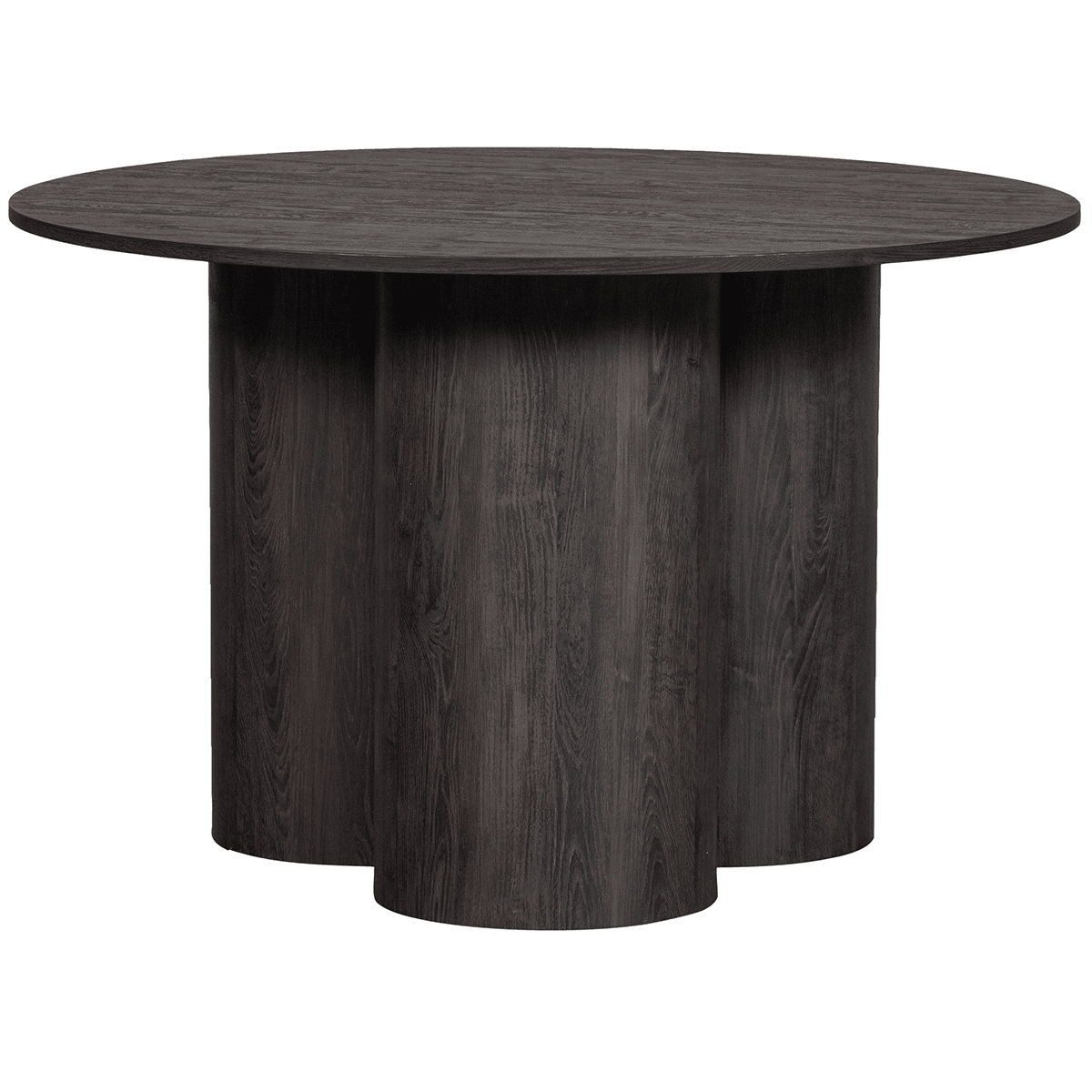 Oona Dark Brown Round Dining Table - WOO .Design