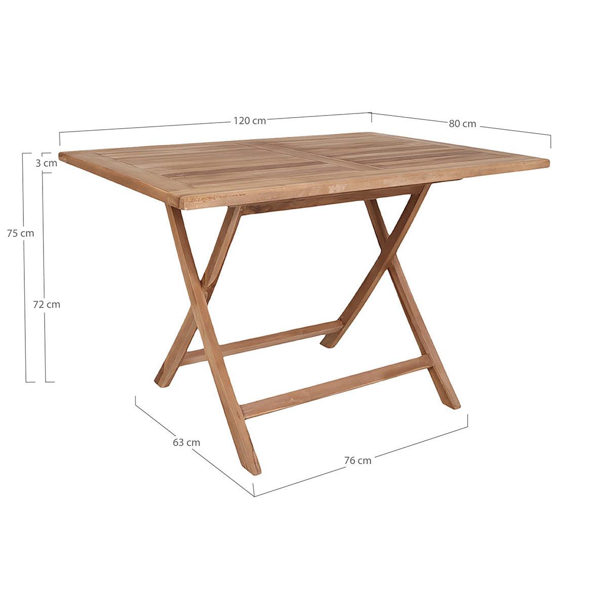 Oviedo Natural Teak Wood Rectangular Dining Table - WOO .Design