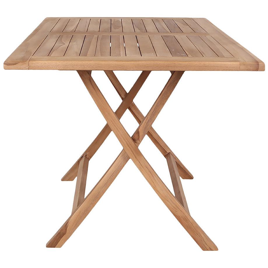 Oviedo Natural Teak Wood Rectangular Dining Table - WOO .Design