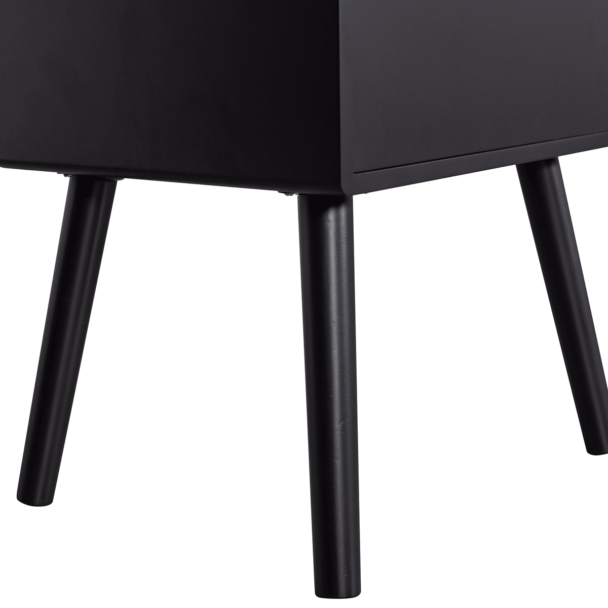 Ozzy Black Wood High Night Stand - WOO .Design