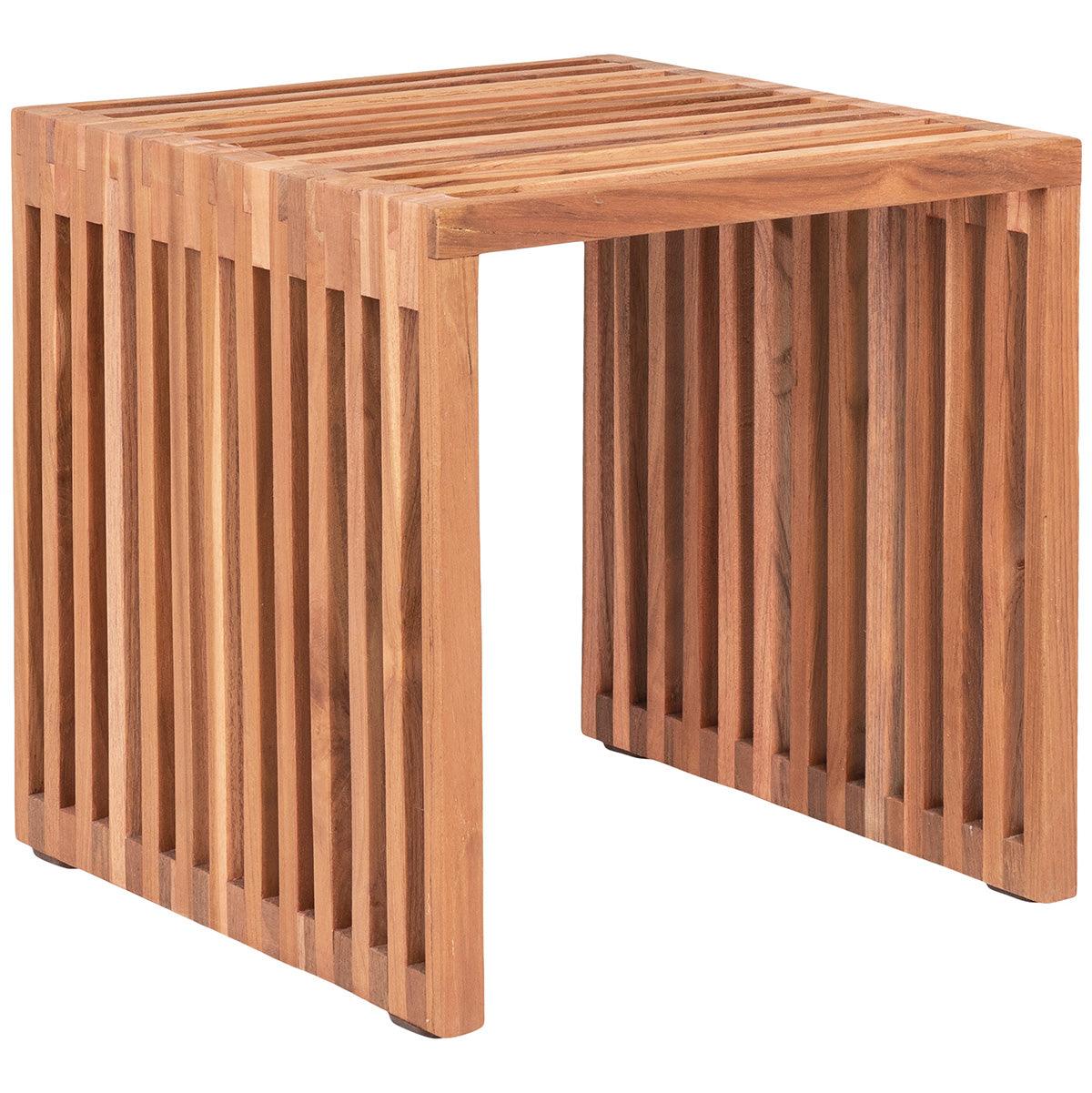 Pego Natural Teak Wood Side Table - WOO .Design
