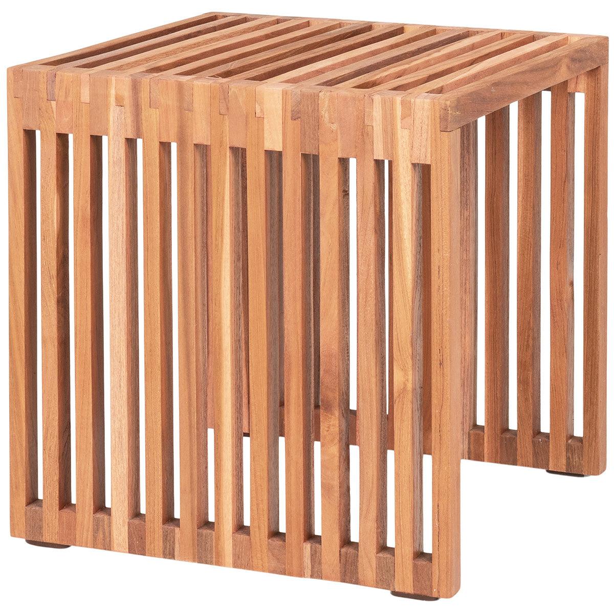 Pego Natural Teak Wood Side Table - WOO .Design