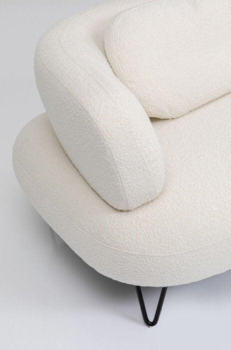 Peppo White Boucle 2-Seater Sofa - WOO .Design